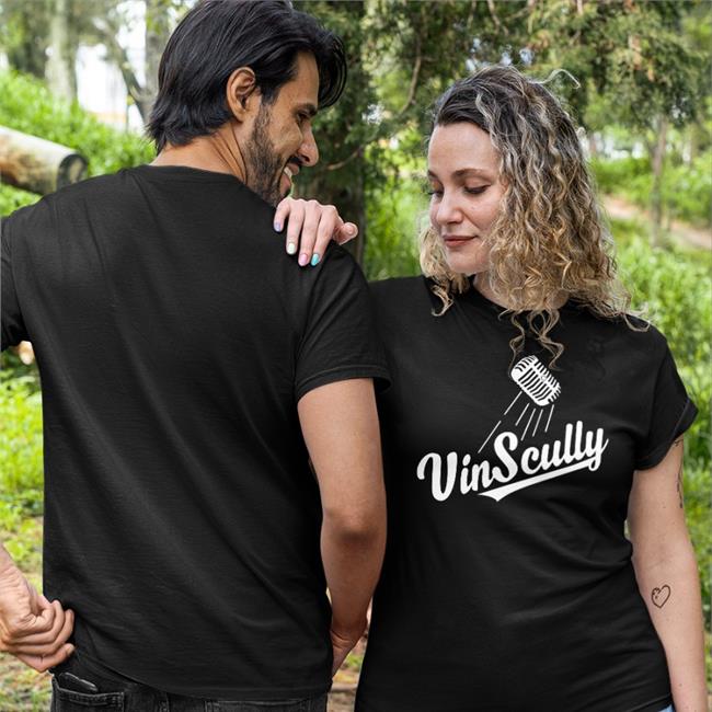 Vin Scully Microphone Shirt Dodgers Etsy
