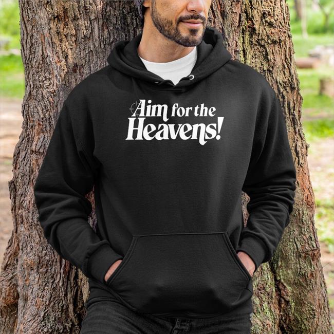Aim For The Heavens T Shirt Neon White Merch By Ben Esposito