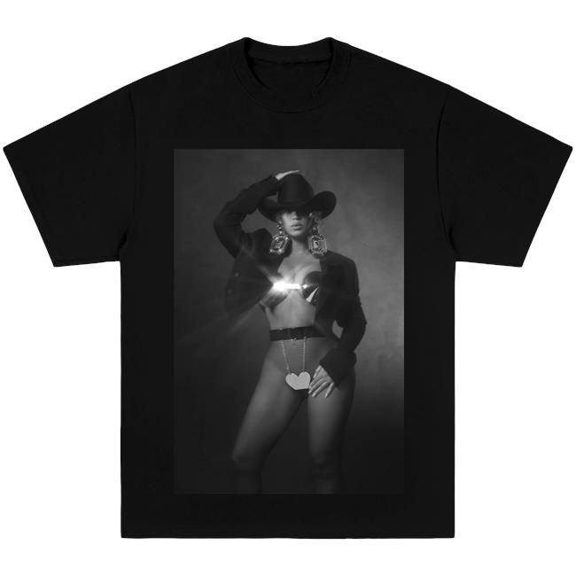 Official Beyonce Merch Store Cowboy Carter Limited Edition Cover (Black Shirt New) Beyonce Apparel Clothing Shop Beyoncé