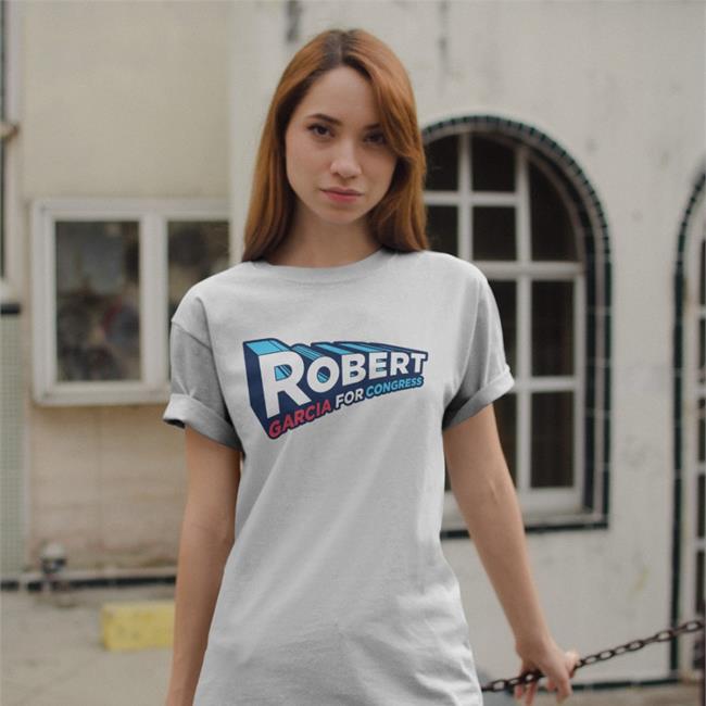White Robert Garcia Merch Robert Garcia For Congress Tee Shirt