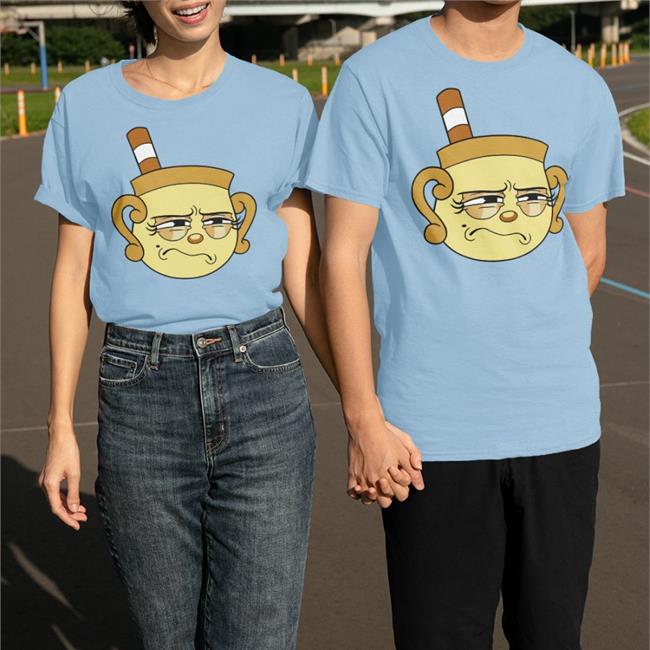 Iam8bit Merch The Cuphead Show Super Extra Comfy Character V Neck T Shirt Studio Mdhr