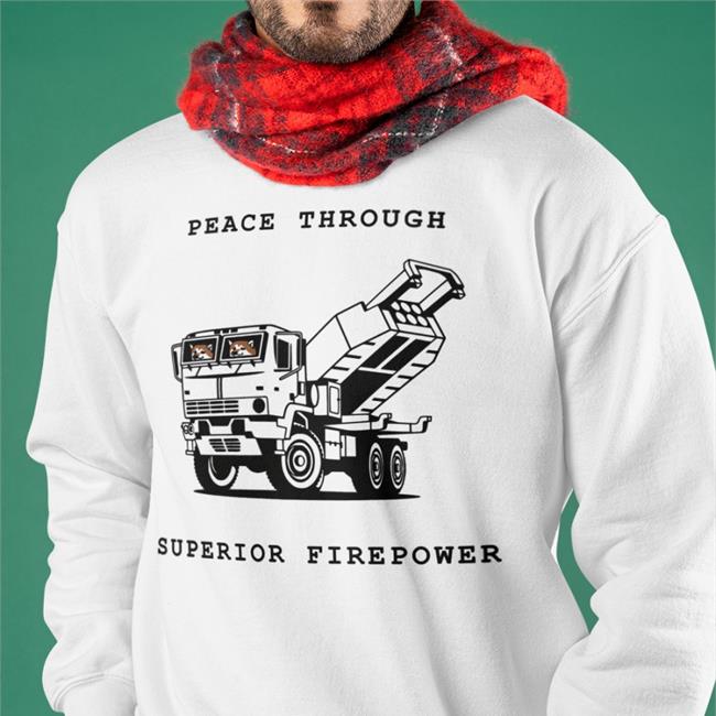 Kama Kamilia Peace Through Superior Firepower Hoodie