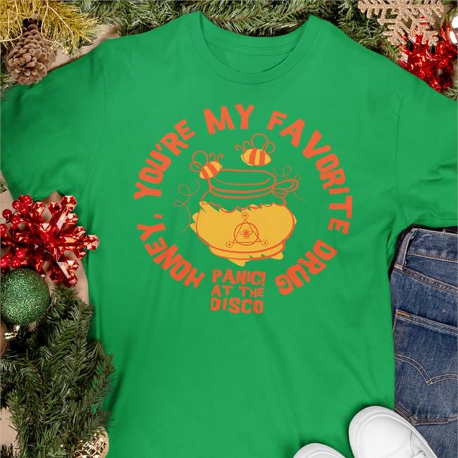 Honey Bee Tee Panic At The Disco Store Bee Honey You're My Favorite Drug Long Sleeve Tee