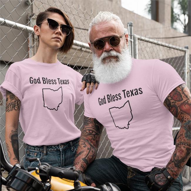 God Bless Texas Ohio Long Sleeve T Shirt
