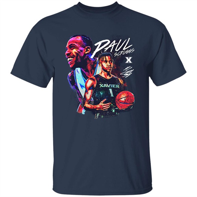 Paul Scruggs Player Tee Shirt Cincy Shirts Merch Xavier Basketball Paul Scruggs Player Tee Shirt Cincy Shirts Merch Xavier Basketball