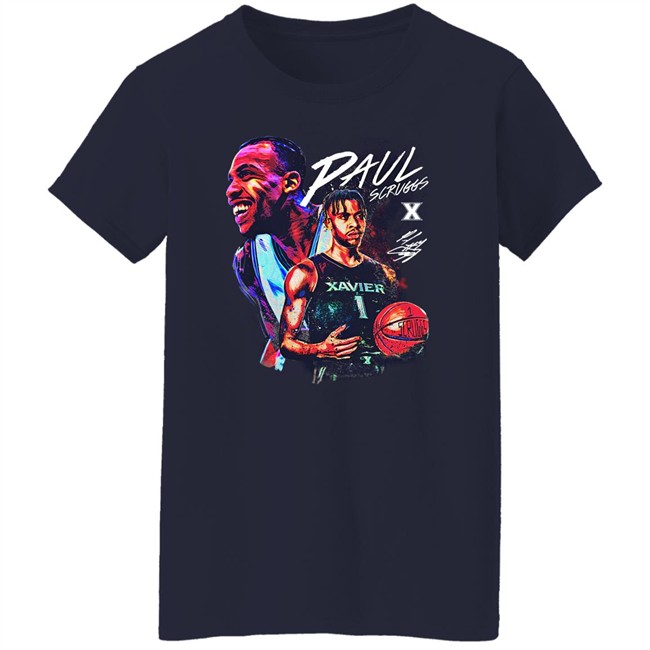 Paul Scruggs Player Tee Shirt Cincy Shirts Merch Xavier Basketball Paul Scruggs Player Tee Shirt Cincy Shirts Merch Xavier Basketball