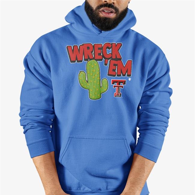 Texas Tech Football Wreck 'Em Cactus Shirt Breakingt Merch