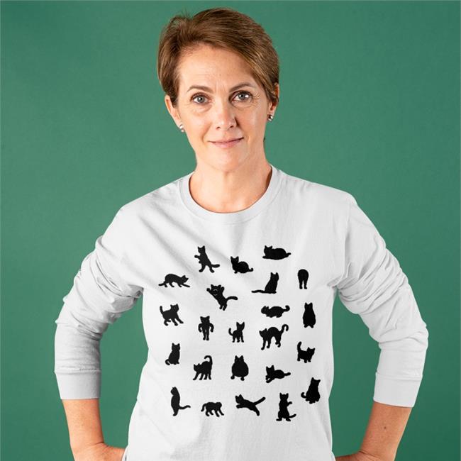 Pixelart Void Cats Long Sleeve T Shirt