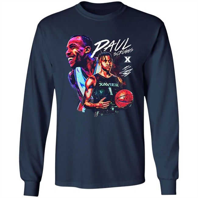 Paul Scruggs Player Tee Shirt Cincy Shirts Merch Xavier Basketball Paul Scruggs Player Tee Shirt Cincy Shirts Merch Xavier Basketball