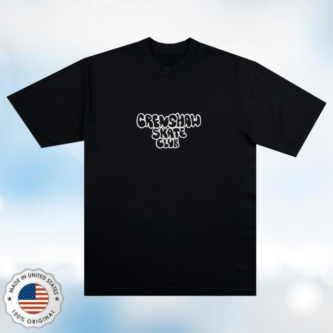 Official Crenshaw Skate Club Bubble Logo New Shirt