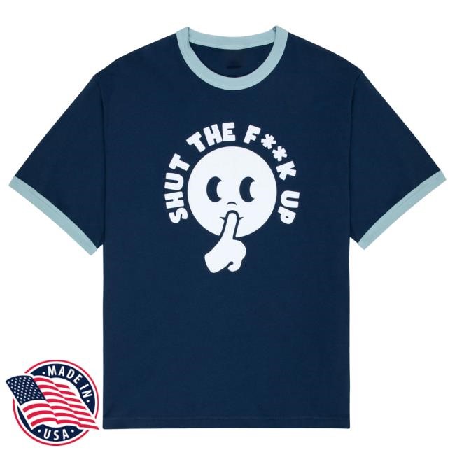 Official Tyler The Creator Merch Store STFU Ringer Tees Navy By Golf Wang