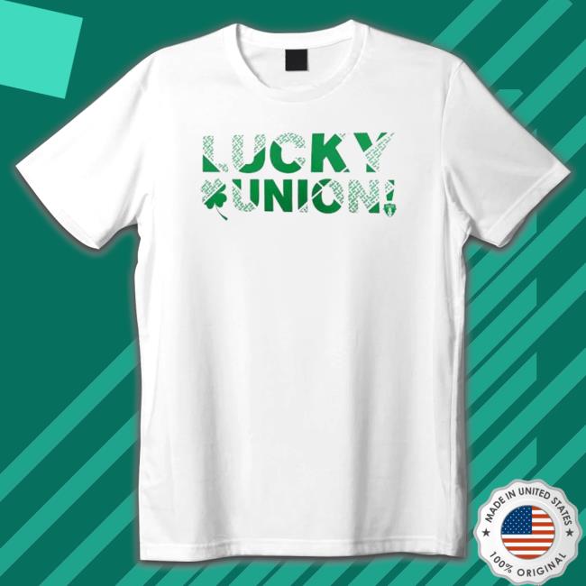 Official Men’s Philadelphia Union White St. Patrick’s Day Lucky Tee Shirt