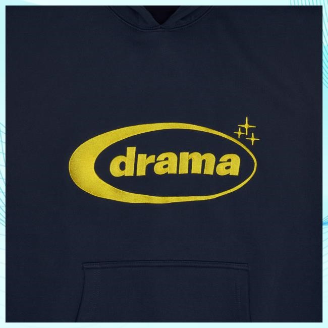 Drama Call Navy N Yella Oval Attractive Hoodie