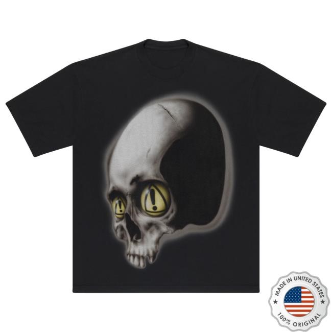 Official Yeat Store Dangerous Summer Skull Tees (Vintage White)