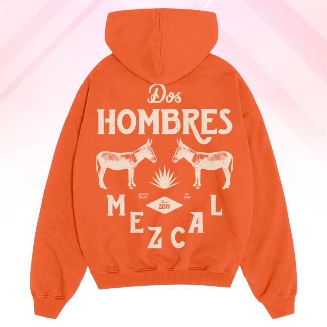 Official Dos Hombres Merch DosHombres Dos Hombres Orange Pullover Hoodie