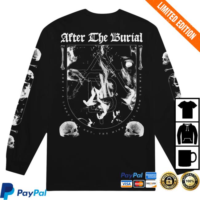 Official After The Burial Merch Flame Black Longsleeve