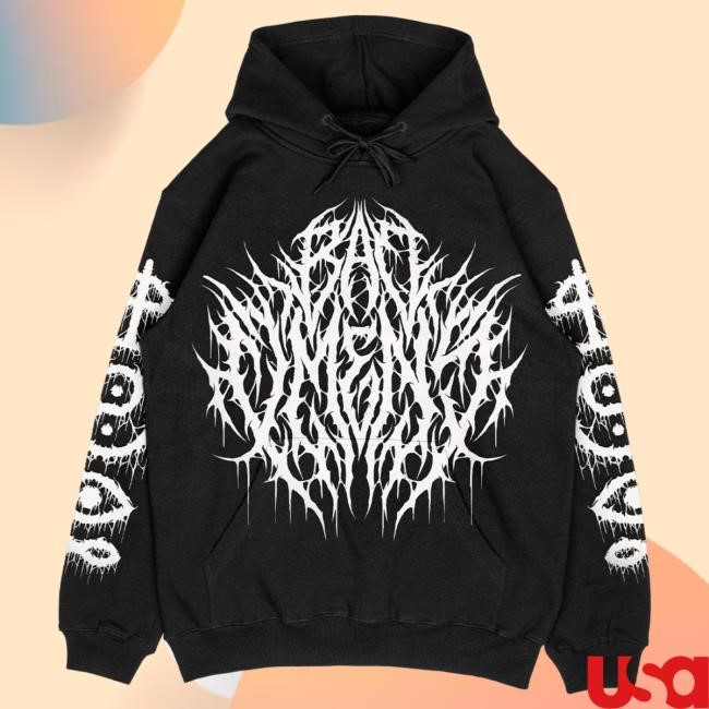 Official Bad Omens Merch Bad Omens Death Metal Hoodie (White Variant) Hoodie BadOmens