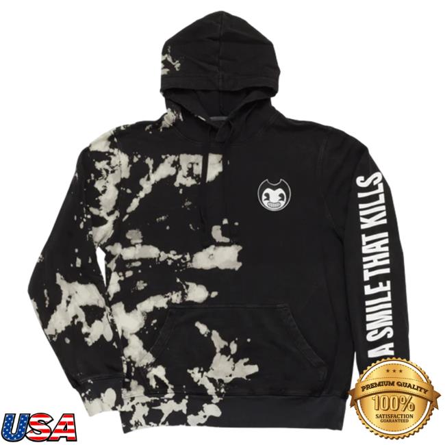 Official Bendy Bendy Smile Kills Tie Dye Crewneck