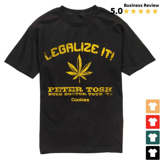 Official Cookies Merch Store Legalize It Tees - Cookies X Peter Tosh Cookies Apparel Clothing Shop Cookiessf