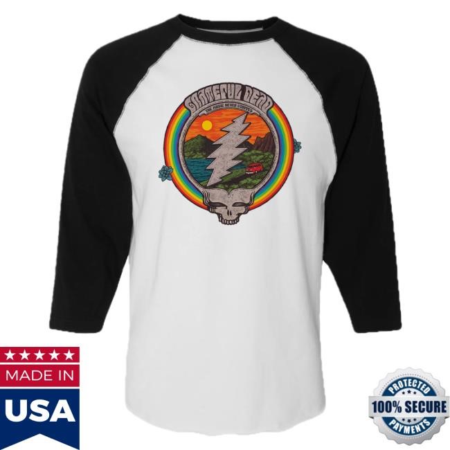 Grateful Dead Music Never Stopped Baseball Long Sleeve T-Shirt | Grateful Dead Merch Store Official