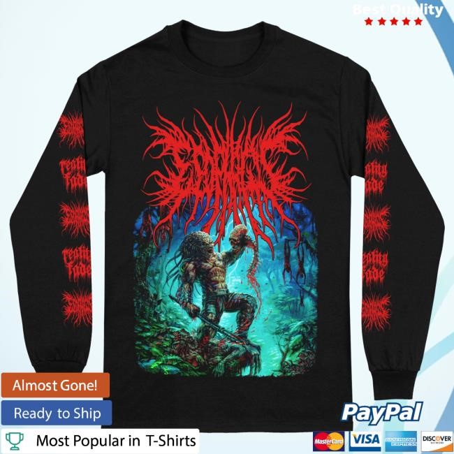 Official Reality Fade Merch Store Guttural Disgorge 'Inhumane Perversion' LS T Shirt RealityFade