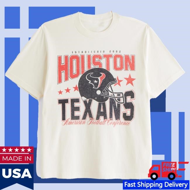 Official Abercrombie And Fitch Merch Houston Texans Vintage-Inspired Graphic Shirts NFL by Abercrombie