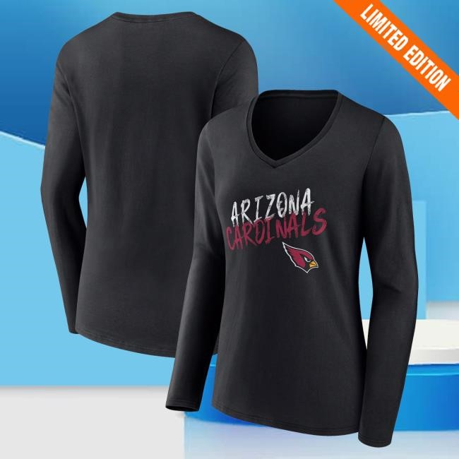 Arizona Cardinals Womens V-Neck Tee Trend Nfl Game Day Drop Us