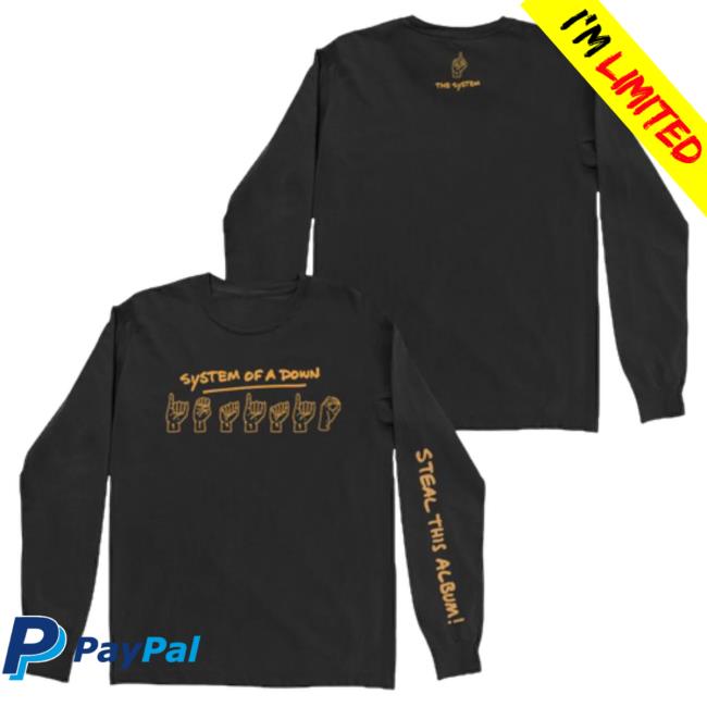 Official System Of A Down Merch Store Shop Merch System Of A Down Sign Language Long Sleeve T Shirt