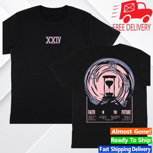 Faith In The Future Tour Black Shirts - Latin America | Louis Tomlinson Merch | Uk | Official Merch Store