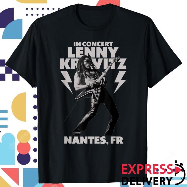 Official Lenny Kravitz – Blue Electric Light Tour 2025 Nantes Tees