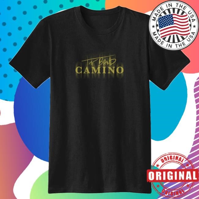 Official The Band Camino Merch Store Blurred Logo Shirt
