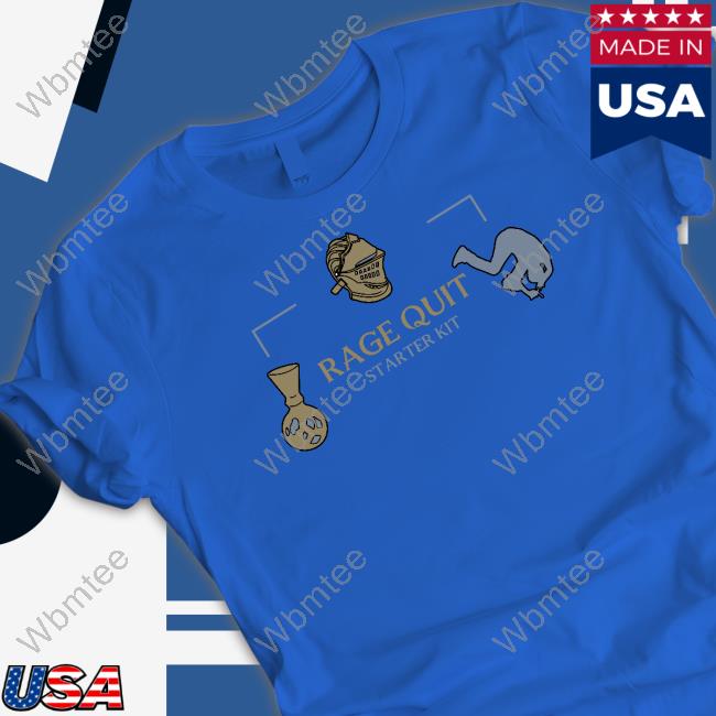 Unsubscribe Podcast Merch Rage Quit Starter Kit Hooded Sweatshirt