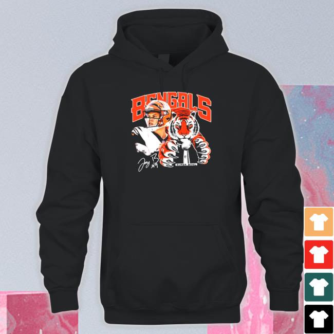 Official Joe Burrow Cincinnati Bengals Super Bowl 2022 signature Cap Joe Burrow Cincinnati Bengals Super Bowl 2022 signature Long Sleeve T Shirt