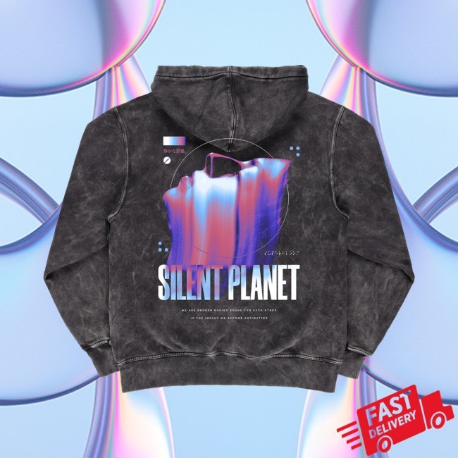Melting Face Mineral Dye Hoodie Silent Planet Official Merch