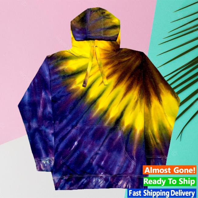 Official The Tie Dye Company Purple Sunflower Tie Dye Crew