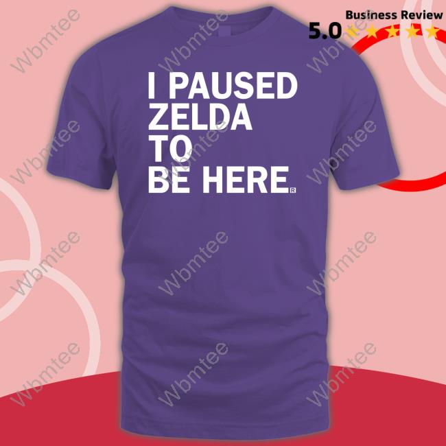 Ray Gun Shop I Paused Zelda To Be Here Hoodie