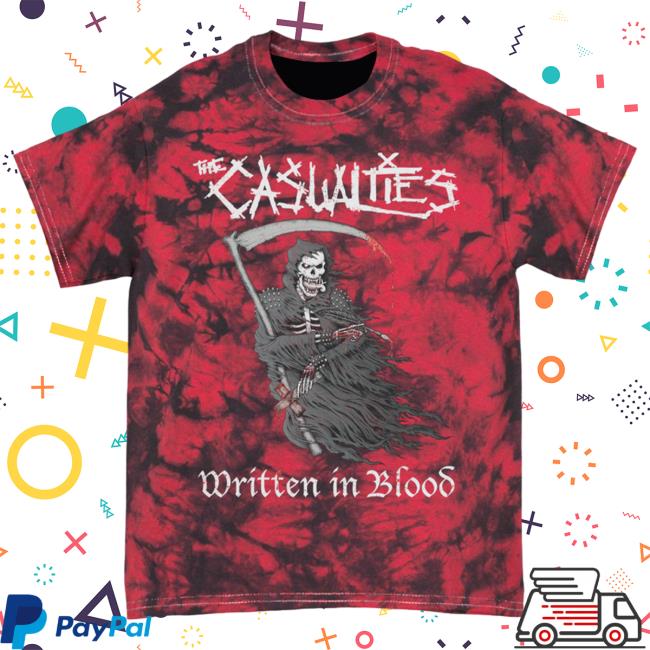 Official Kings Road Merch Store The Casualties Written In Blood Dye | Popover Shirt