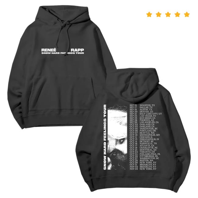 Official Renee Rapp Merch Store Reneé Rapp Snow Hard Feelings Tour Crew neck Sweatshirt Renee Rapp Clothing Shop ReneeRapp