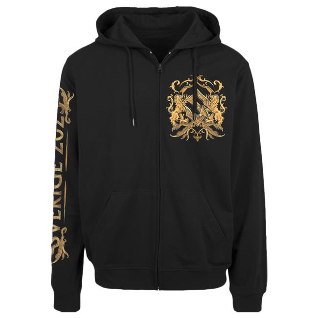 Official Sabaton Merch Store Sabaton Swedish Tour 2023 Zip Crew neck Sweatshirt Sabaton Shop