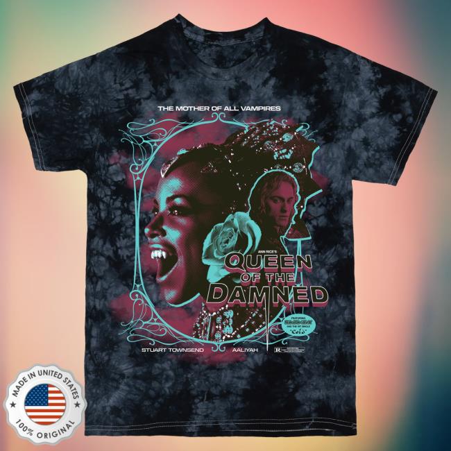 Official Studiohouse Designs Queen Of The Damned Tie Dye Hot Shirt Lestat (Black)