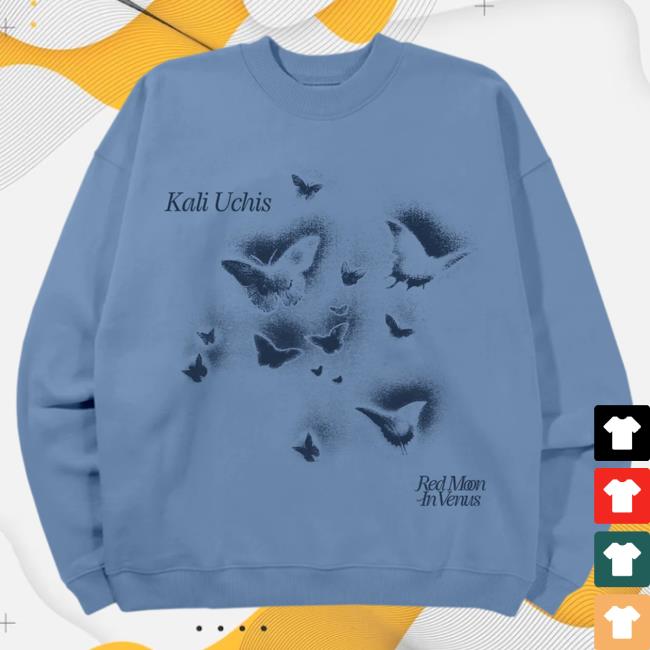 Official Kali Uchis Merch Store Blue Butterfly Hood Kaliuchis Clothing Shop