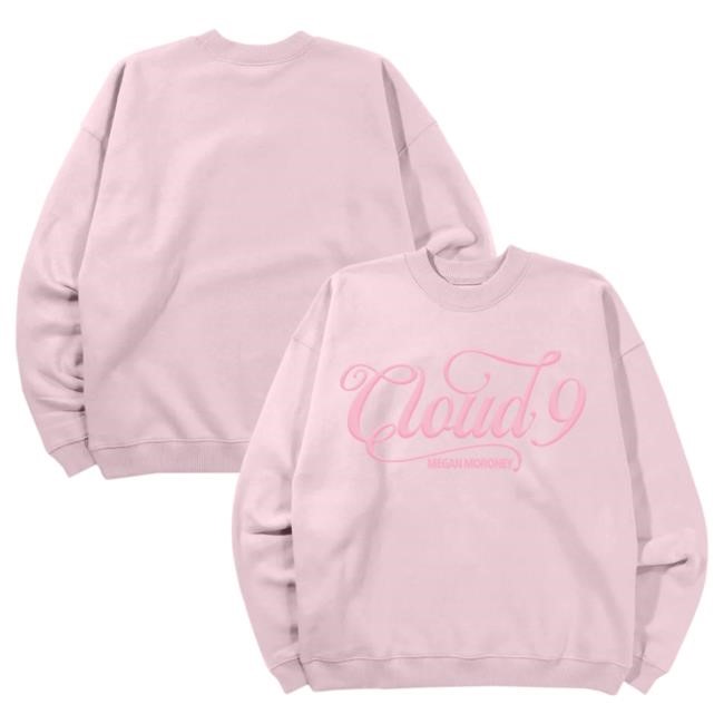 Country Star Megan Moroney Cloud 9 Pink Crewneck