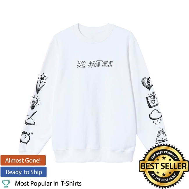 12 Notes Tour Sweatshirt Alec Benjamin Store