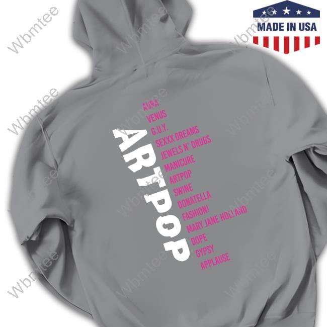 Lady Gaga Shop Merch Artpop Tracklist Tee Shirt Official Lady Gaga Artpop Tracklist Longsleeve T-Shirt