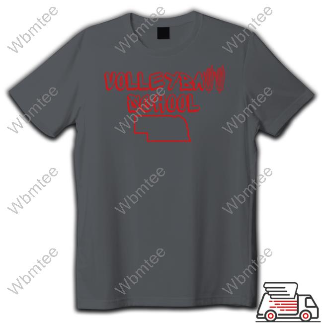 Husk Guys Store Nebraska Volleyball School Sweatshirt Husk Guys Nebraska Volleyball School Tee Shirt
