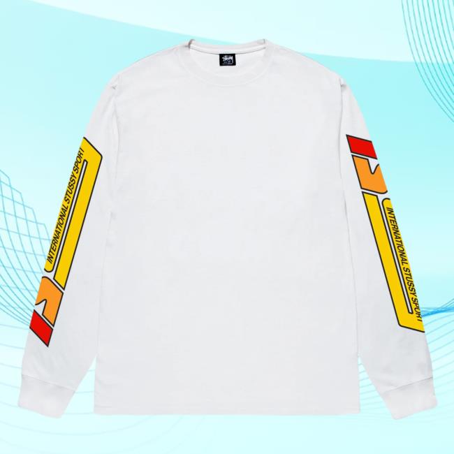 Official Stüssy Sport White Long Sleeve Tee Shirt