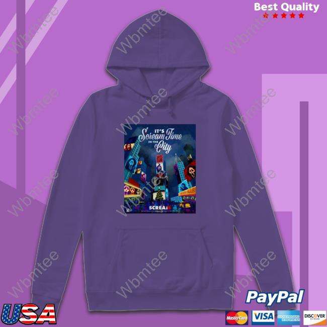 Discussingfilm It's Scream Time In The City Hoodie Discussingfilm Official It's Scream Time In The City Long Sleeve Tee Shirt