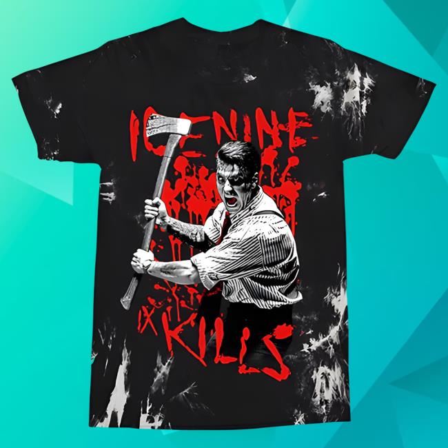 Official Ice Nine Kills Merch Bloody Spencer Dye Tee Shirt IceNineKills