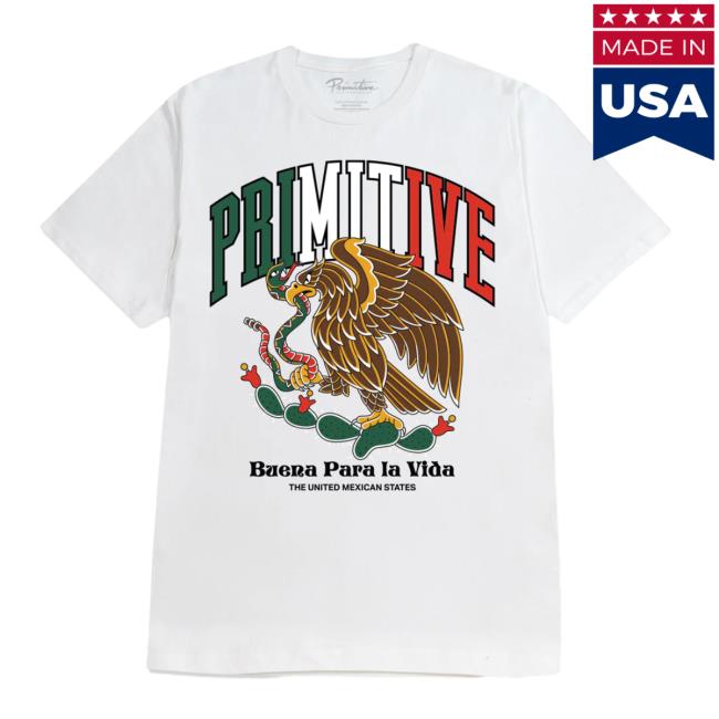 Primitive Clothing Store Shop Merch Collegiate Mexico Hw Tee