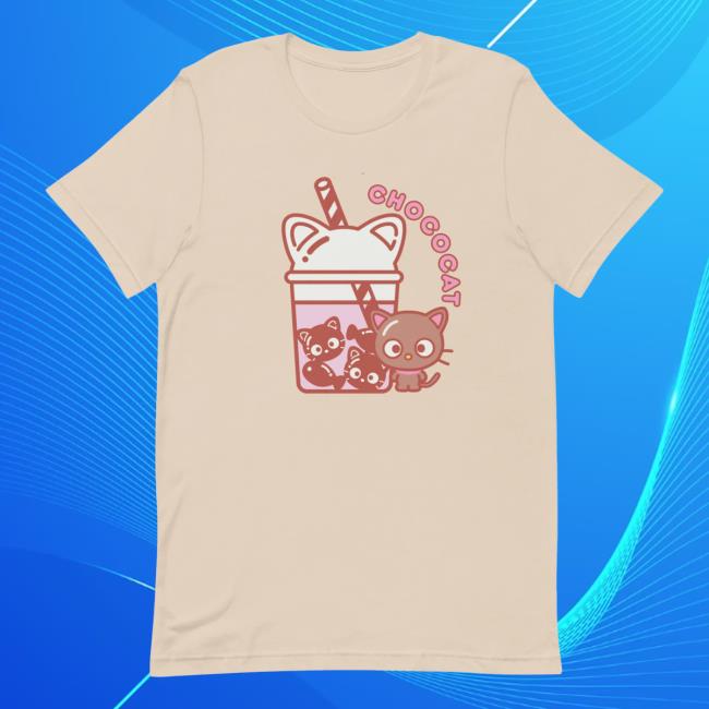 Hello Kitty Merch Store | Chococat Bubble Tea Pullover Shirt